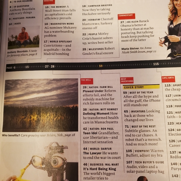 Time Magazine ,Dec 12,2007 - Picture 4 of 11